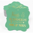 thumbnail image 2 of Inkdotpot Pack Of 100 Hugs & Kisses From The Wedding Paper Tags DIY Craft Bracket Shape Real Gold Foil Hang Tags, 2 of 7