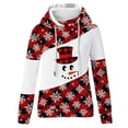 thumbnail image 4 of Pntutb moda mujer cuello redondo manga larga otoño camiseta Navidad impresión blusa con capucha tops PNTUTB Pntutb-4926, 4 of 4