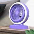 thumbnail image 2 of Pompotops Cooling Multifunctional Mini Charging Small Fan, Strong Wind, Small Night Light, Office Desktop, Small Dormitory, Silent USB Electric Fan, Green, On Clearance, 2 of 6