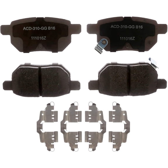 Disc Brake Pad Set Fits select: 2009-2019 TOYOTA COROLLA, 2010-2013 TOYOTA PRIUS
