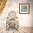 thumbnail image 3 of Vess, June Erica 20x20 Gold Ornate Wood Framed with Double Matting Museum Art Print Titled - Blue Garden Chintz IV, 3 of 4