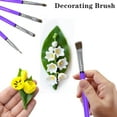 thumbnail image 3 of Hicess 5Pcs Cake Decorating Brushes Set Food Safe Synthetic Bristle Cake Brushes Easy to Clean Cake Coloring Pen for Cake Decorating And Baking, 3 of 7