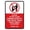 Warning Sign 2, variant on Pedestrian Crossing Sign – 8x12 Inch Reflective Aluminum,UV Protected & Weatherproof,HighVisibility Safety Warning for Streets,Schools & Crosswalk Areas