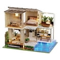 thumbnail image 1 of Estuche a prueba De polvo Zulema Casa ñecas De madera Miniatura Rompecabezas 3D Artesanías Casa pequeña moderna, 1 of 8