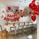 thumbnail image 4 of Set de globos de aluminio WEIKA de 27 unidades, color rojo, para decoración de cumpleaños, 4 of 6