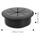 thumbnail image 2 of unbranded 3Ud Protectores Redondos Para Orificio De Cables En Escritorio Plástico Negro Práctico, 2 of 6