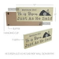 thumbnail image 3 of VHC Brands Celebrate Grace He is Risen Just As He Said MDF Wall Sign 8x19, Spring Decor, Home Decorations for Wall or Door, Spring and Easter Hanging Decoration, 3 of 4