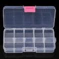 thumbnail image 4 of Ludlz Plastic Compartment Box with Adjustable Dividers Craft Tackle Organizer Storage Containers Box Clear 10/15/24 Grids Jewelry Storage Box Pills Organizer Holder Case Container, 4 of 7