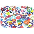 thumbnail image 5 of Yair Emanuel Bowl - Large Laser Cut Hand Painted - Hearts, 5 of 8