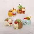 thumbnail image 2 of Aosijia Garden Resin Pot DIY Cartoon Cute Little Animal Christmas Succulent Flower Pot Flower Planter C, 2 of 15