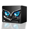 thumbnail image 6 of YUNAFFT Computer Speakers 2.0 USB Powered Gaming Speakers With RGB LED Light 3.5mm Aux Input Stereo Mini Multimedia Speaker For PC Desktop Laptop Cellphone Monitor, 6 of 6