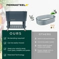 thumbnail image 6 of Permasteel Raised Garden Bed with Legs, 40×20×37 in, Planter Box with EnGrow™ TrueSoil™ Technology for Vegetables, Flowers, Herbs, and Fruit, Outdoor Indoor, Storage Shelf, Blue, 6 of 8