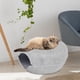 thumbnail image 3 of Cama túnel para gatos, casa para gatos, para correr, descansar, semicerrada, para dormir, de fieltro premium. Gris claro 60cm, 3 of 9