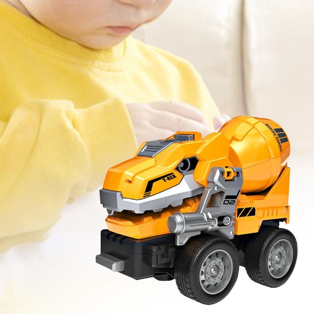Modelo de vehículo de ingeniería, vehículos de construcción, juguete, recuerdo de fiesta, regalos de cumpleaños, aprendizaje de 3, 4 y 5 años, coche Camión cisterna amarillo