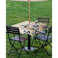thumbnail image 4 of Watercolor Wildflowers Country Floral Square Tablecloth with Zipper,Waterproof Table Cloth with Umbrella Hole Patio Tablecloths for Outdoor Tables,Farmhouse Vintage Linen Spillproof Table Cover, 4 of 6