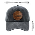 thumbnail image 2 of WMNTST Unisex Baseball Caps Printed Cap Washed Curved Brim Classic Casual Daily Outdoor Sports Hats, 2 of 2