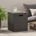 thumbnail image 1 of taoruifang Support de Réservoir de Propane mgo Table d'Appoint pour Foyer au Gaz, Carré Gris Foncé 20 Pouces H, 1 of 9