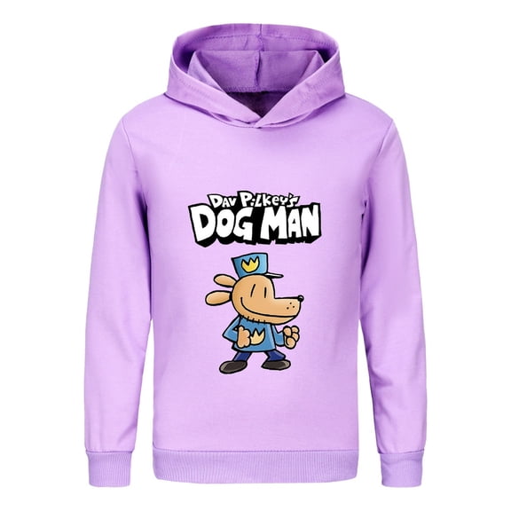 Dog Man Full Body Uniform Design Kids Shirt – Long Sleeve Graphic Top for Boys & Girls