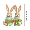 thumbnail image 3 of Easter Decoration Set Spring Home Decor, Bunny Decor for Home, Indoor, Tiered Tray, Spring Rabbit Stuffed Centerpiece Table, Easter Basket Stuffers Essentials for Women, Gnome Surprise, 3 of 7