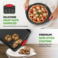 thumbnail image 4 of NutriChef 10-Piece Nonstick Kitchen Oven Baking Pans - Premium & Stylish Non-Stick Carbon Steel - Commercial Grade Restaurant Qua, 4 of 9