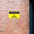 thumbnail image 4 of Classic Framed Plus Precaución Area de Alto Voltaje Door or Wall Sign | Business Warning Signage - Large, 4 of 7