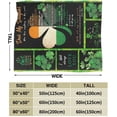 thumbnail image 2 of St. Patrick''s Day Shamrock Throw Blankets Soft Plush Fleece Blanket for Bed Couch Car 60"X50", 2 of 6