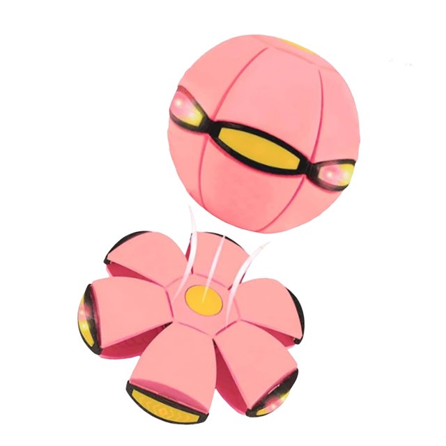 Platillo Volador Mágico Con 6 Luces Forma Dual Libremente Conmutable (claro) Rosa