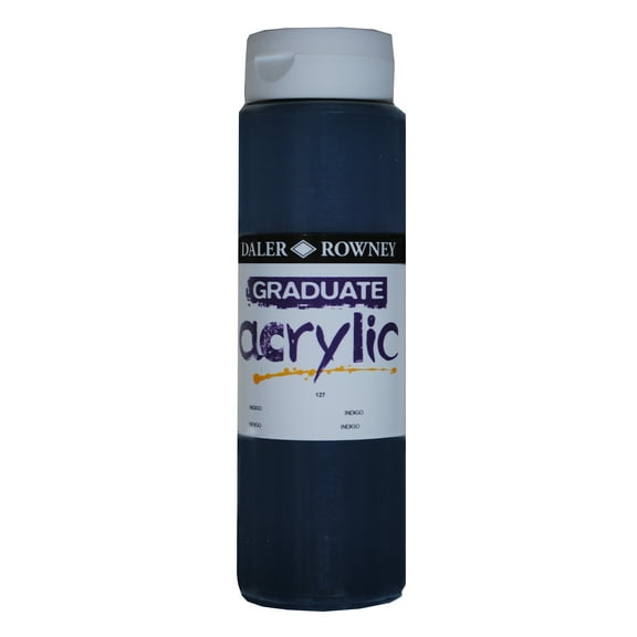 Daler-Rowney Graduate Acrylic, 500ml Bottle, Indigo