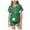 Green, variant on WENXIAOO Kids Christmas Pajamas Kids Santa Pajamas Silk Pjs for Girls Long Sleeve 2 Piece Sleepwear Button-Down Holiday Pjs Kids Boys Pjs Size 4-5 Years