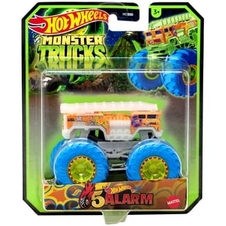 Mattel Hot Wheels Monster Trucks 5 Alarm Die-Cast Car, Gold, 1:24