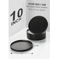 thumbnail image 2 of Ceramic Dinner Plates Set of 6, 10 Inch Matte Black Salad Dessert Plates, Microwave Oven Dishwasher Safe, 2 of 8