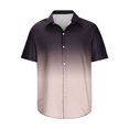 thumbnail image 4 of Spring Saving GaThRRgYP Mens Polo Shirts Short Sleeve,Men's Gradient Color Shirt Non Positioning Printed Short Sleeved Lapel Shirt Hawaiian Beach Regular Shirt Blouse, 4 of 5