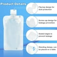 thumbnail image 3 of 52Pcs Travel Pouches for Toiletries, TSA Approved Travel Fluid Squeeze Pouches, Travel Size Stand Up Pouch, Refillable Leakproof Travel Containers for Shampoo Conditioner Lotion Soap Liquids, 3 of 8