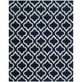 thumbnail image 2 of SAFAVIEH Hudson Louise Geometric Shag Area Rug, Navy/Ivory, 9' x 12', 2 of 7