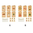 thumbnail image 3 of Cateissary Paquete de 6 Feliz Navidad Tarjeta de felicitación Sobre Pegatina Festival Celebración Invitación de boda Postal Regalos para niños Kits de decoración para fiestas, 3 of 6