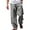 Gray, variant on Mens vintage fashion trousers breathable cotton linen material loose casual pants relaxed fit all season daily street style Khaki 2XL
