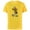 Yellow, variant on Disney Mickey Mouse Earth Day Nature Outdoors Pose Fill - Short Sleeve Cotton T-Shirt for Adults - Customized-Black