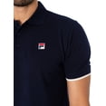 thumbnail image 4 of Fila Custom Tipped Basic Polo Shirt, Blue, 4 of 5