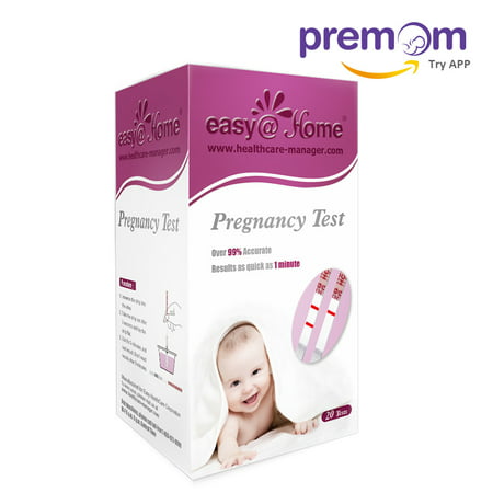 Easy@Home 20 Pregnancy (HCG) Urine Test Strips, 20 HCG