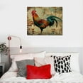 thumbnail image 5 of AWERP Country Decor Hen Rooster Wall Sign Vintage Farm Rooster Sign Barn House Decor Cock Chicken Vintage Farmhouse Signs for Front Porch Laundry Room, 5 of 5