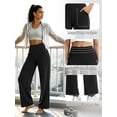 thumbnail image 4 of NELEUS Womens 29" Wide Leg Pants Athletic Yoga Stretch Loose Legging Casual Sweatpants with Pockets,Black,US Size S, 4 of 11