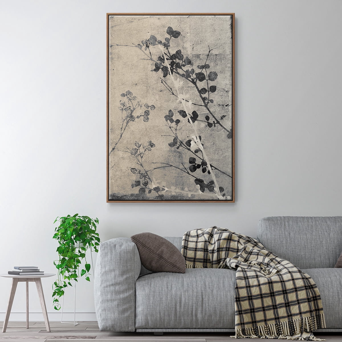 Boundless V Framed Premium Gallery Wrapped Canvas - Ready to Hang - 25 x 37 - Walnut Floating Frame