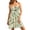 Light Green, variant on Womens Summer Floral Elasticated Sleeveless Dresses Strapless Pleated Swing Sundresses Yellow S