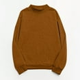 thumbnail image 4 of Sweaters For Women Casual Fleece Turtleneck Reverse Seam Fuzzy Crop Pullover Sweatshirt 2Xl Womens Sweaters, 4 of 6