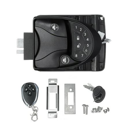 Black RV Keyless Entry Door Lock Latched Handle Knob Deadbolt Camping Car (Best Car Lock Device)
