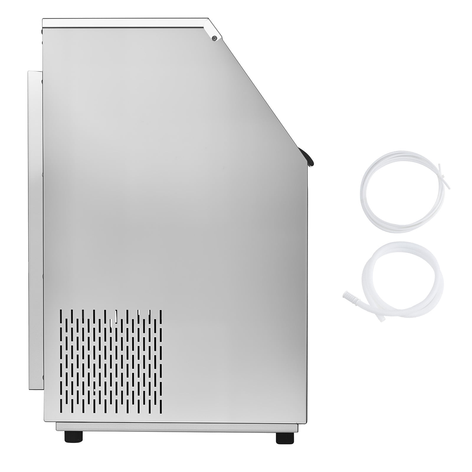 KFFKFF 440lbs/24H 160 Ice Cubes with 88lbs Storage Capability Commercial Ice Maker Machine Stainless Steel Under Counter ice Machine 27.76 in W, 45.47 in H with Auto Clean