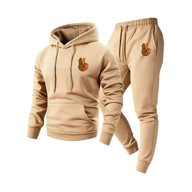 RXMEKW Hoodie with Zipper Pockets, Mens Printed Hooded Sweatshirt