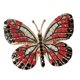 thumbnail image 1 of Clip de mariposa brillante para coche para mujer, decoración interior del coche, ambientador para coche negro rojo, 1 of 9