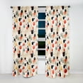 thumbnail image 2 of Designart "Chic Contemporary Polka Dots I" Polka Dots Multicolor Curtain 1 Panel, 2 of 6