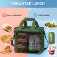 thumbnail image 5 of Bolsa térmica Iknoe, grande, 29 x 17 x 30 cm, 24 latas, militar, 5 of 5